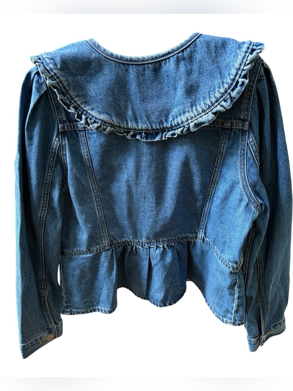 Anthropologie x Levi’s Cottagecore Prairie Trucker Jacket, Med Wash Size M - Picture 4 of 8
